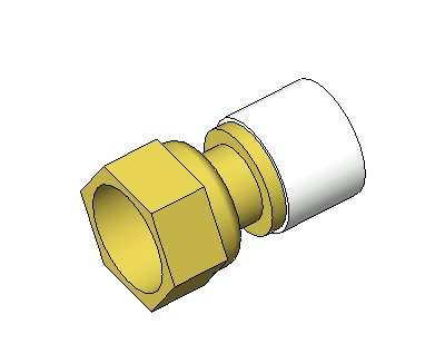 Штуцер с накидной гайкой Латунь